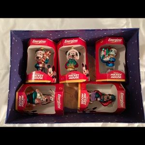 Disney Christmas Five Ornament Set Vintage 2000